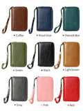 Xajzpa RFID Retro Business Passport Clip Fashionable Multi Functional PU Leather Travel Accessories Passport Clip Wallet for Men and Women