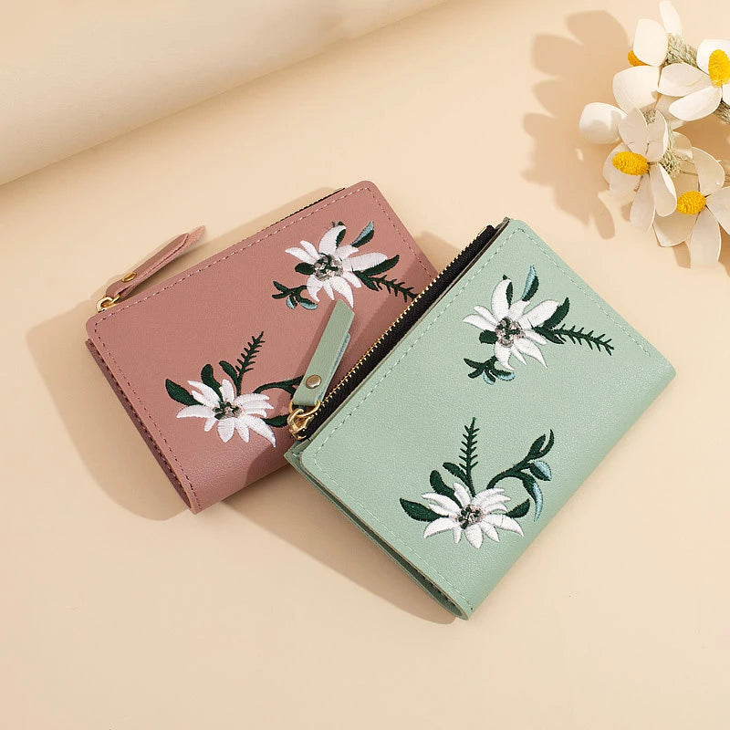 Xajzpa New Fashion Women Short Wallet Coin Purse Wallets For Women Card Holder Small Ladies Wallet Female Hasp Clutch Handbags bolsa