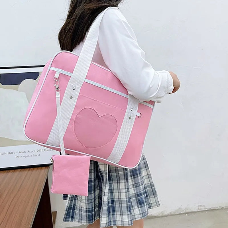 Xajzpa College Wind Bag Women Small Crossbody Bag Casual Student Girls Messenger Bags Vintage Ladies Phone Purse Handbag Shoulder Bag