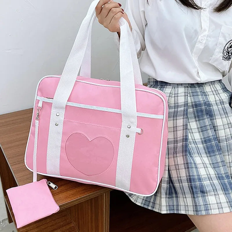 Xajzpa College Wind Bag Women Small Crossbody Bag Casual Student Girls Messenger Bags Vintage Ladies Phone Purse Handbag Shoulder Bag
