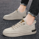 Xajzpa Men's Leisure Classic Sports Shoes Platform: A New Comfortable Flat Shoe for Sliding Men's Sports Shoes