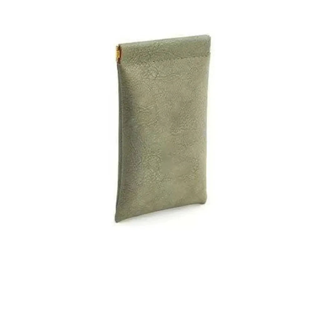 Xajzpa Glasses Bag Sunglasses MEN'S AND WOMEN'S Storage Set Elastic Plate Mouth Automatic Closing Glasses Storage Bag