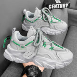 Xajzpa Men's Shoe Breathable Thick Soled Casual Sneakers Outdoor Running Four Seasons New Tennis Men Soft Soles Comfort Male Sneakers