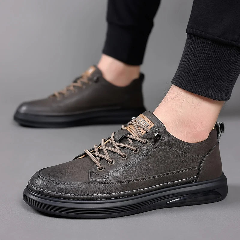 Xajzpa Truly new comfortable men's casual fashion breathable, adding high-quality sports shoes and men's brand office shoes