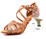 Xajzpa Jazz shoes Latin dance shoes female Latin Salsa girl casual shoes silver bronze skin