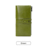 Xajzpa RFID Women's Long Wallet PU Leather Handbag with Multiple Card Slots, Coin Zipper Wallet, Women's Mobile Wallet
