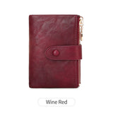 Xajzpa Minimalist Women's Wallet Short Three Layer Large Capacity Double Zipper Card Holder ID Card Credit Bank Card Holder Money Bag