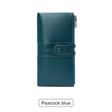 Xajzpa RFID Women's Long Wallet PU Leather Handbag with Multiple Card Slots, Coin Zipper Wallet, Women's Mobile Wallet