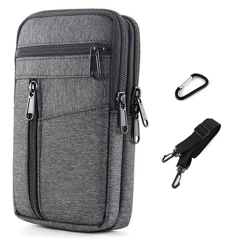 Xajzpa Waterproof Women Waist Bag Purse Double Layer Outdoor Tactical Waist Fanny Pack with Belt Men Phone Pouch Unisex Purses