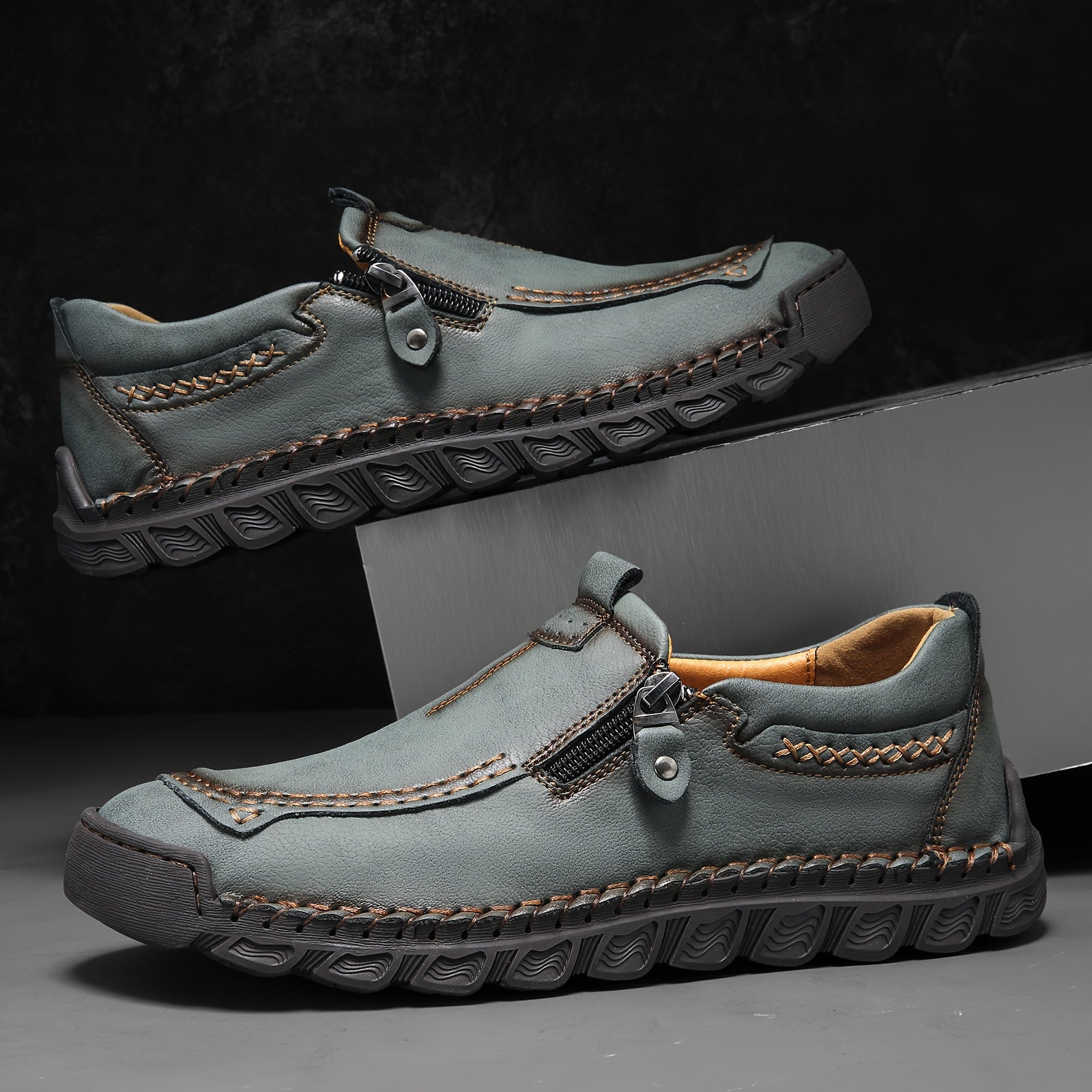 Stylish Men's Comfort Loafers - Ultra-Breathable, Lightweight, and Exceptionally Comfortable with Non-Slip Rubber Sole for Outdoor Wear, Perfect for Travel, Hiking, and Daily Casual Use