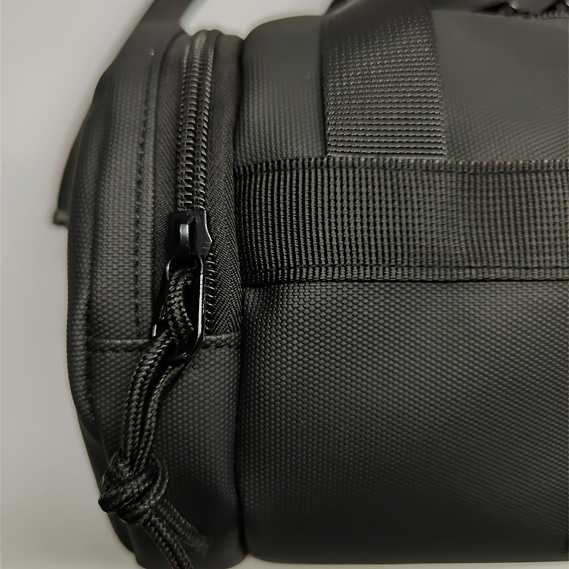 1pc Mens Waterproof Nylon Sling Bag - Stylish Casual & Sports Backpack - Durable, Quick-Access, Single Shoulder Design for Everyday Use