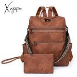 High Quality Soft Leather Backpacks Purses for Women Casual Daypack Vintage Bagpack School Bags for Teen Girls Mochilas Rucksack