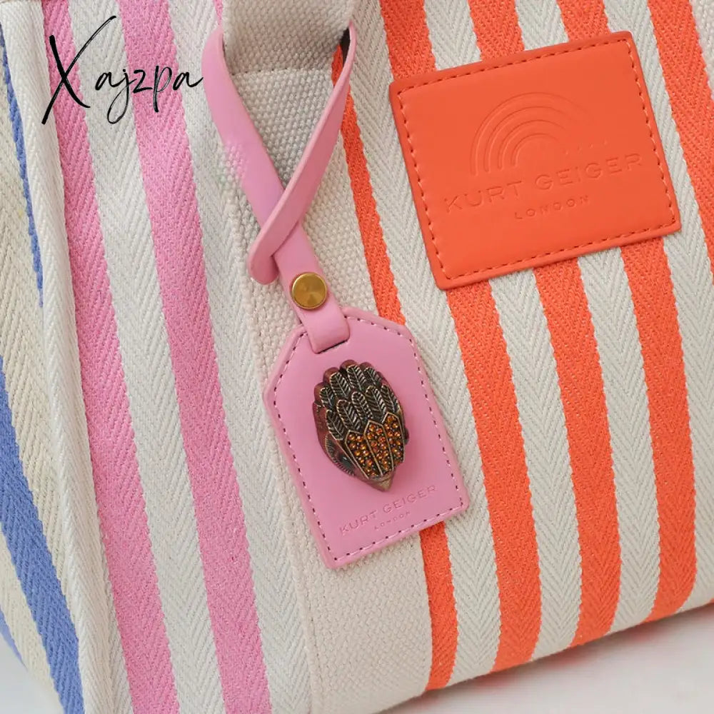 Kurt Geiger Canvas Tote Bag Large Capacity Handbag Luxury Designer Brands Bags Women’s Shoulder