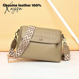 Luxury Wide shoulder Strap Handbags Women Bags Designer 100% Genuine Leather Cowhide Stylish Crossbody Shoulder Bag Sac A Main