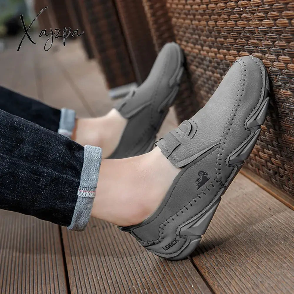 Men Casual Shoes Summer And Spring Newly Loafers Fashion Style Sports Leisure Tide Booties Soft