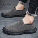 Men Casual Sneakers Leather Mens Loafers Comfortable Men’s Driving Shoes Slip On Moccasins