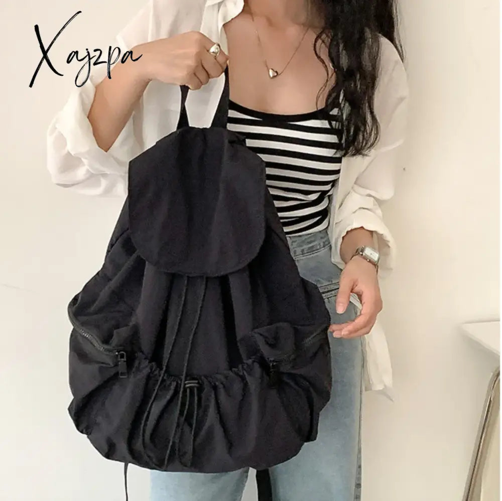 New Backpack Fashion Casual Nylon Cloth Shoulder Bags For Women Light Large Capacity School Bag