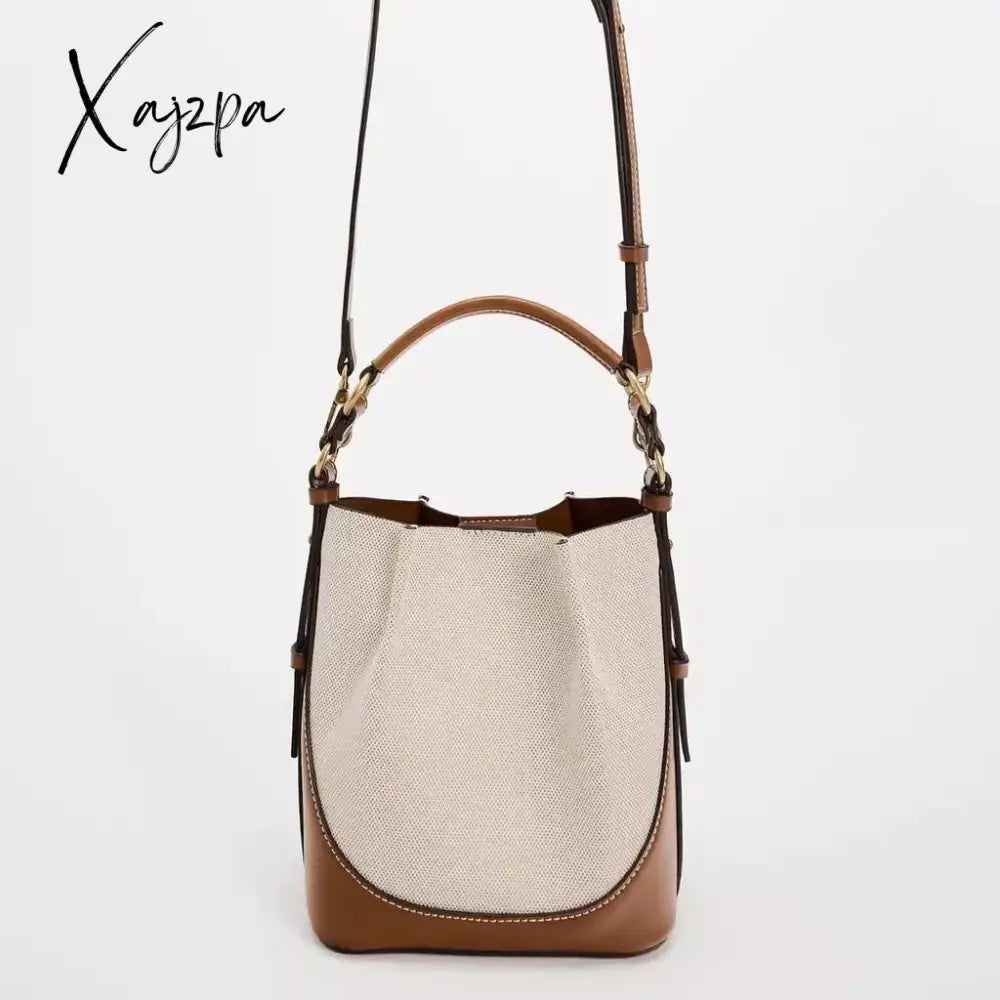New Fashion Large Capacity Bucket Handbags For Women Luxury Shoulder Bags Female Crossbody Bag Pu