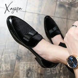 New Luxury Fashion Decoration Suede Driving Shoes Men Casual Loafers Business Formal Dress Groom