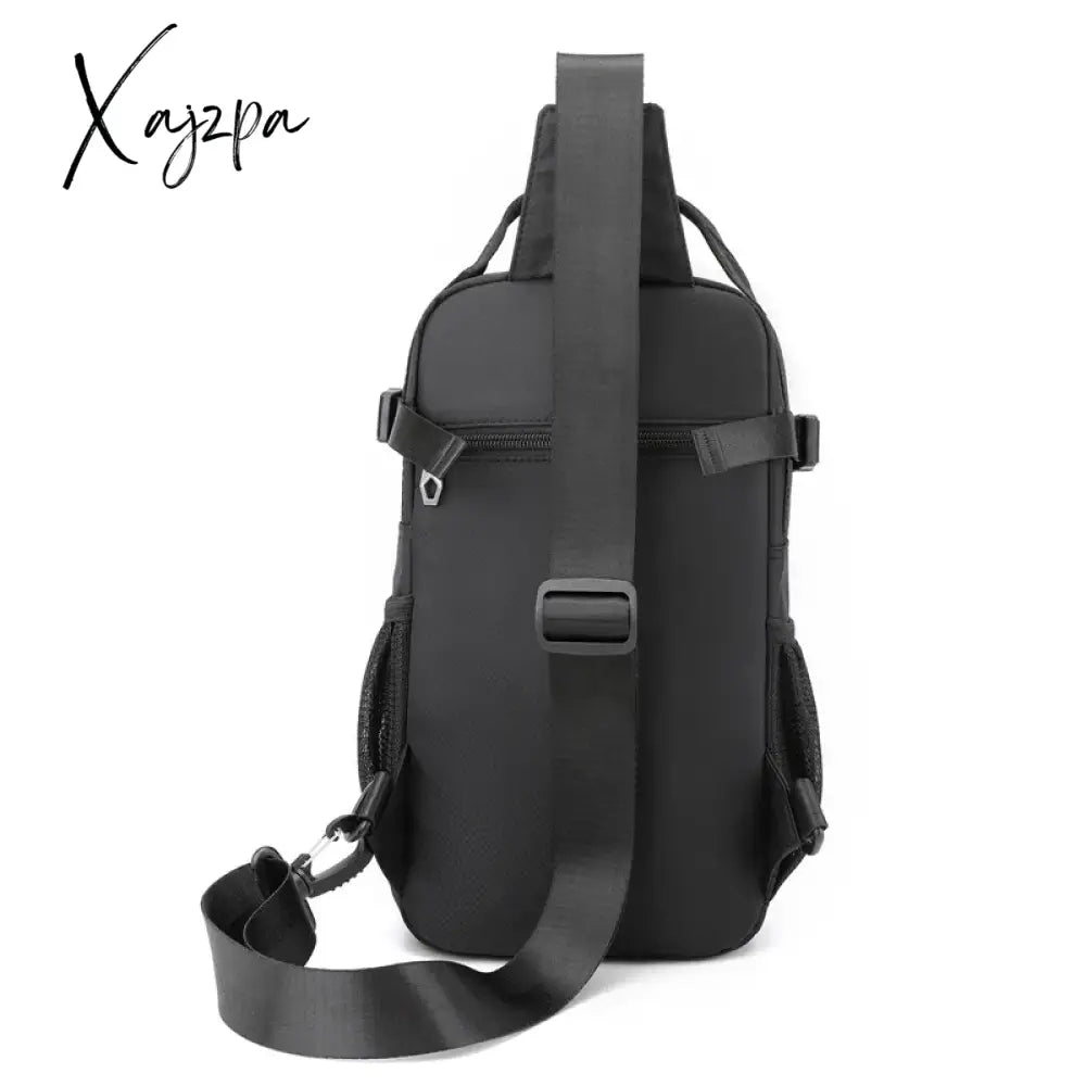 New Outdoor Waterproof Chest Bag Men Multifunctional Messenger Pack Fashion Crossbody Shoulder For