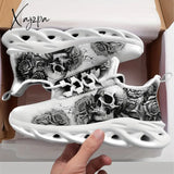 Plus Size Men's Trendy Blade Type Comfort Shoes - Non Slip, Shock Absorbing, Breathable, Lightweight, Comfy Sneakers for Casual Wear