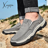 Spring Genuine Leather Men’s Shoes Brand Autumn Plus Size Casual Outdoor Lace-Up Oxfords Men Flat