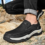 Spring Genuine Leather Men’s Shoes Brand Autumn Plus Size Casual Outdoor Lace-Up Oxfords Men Flat