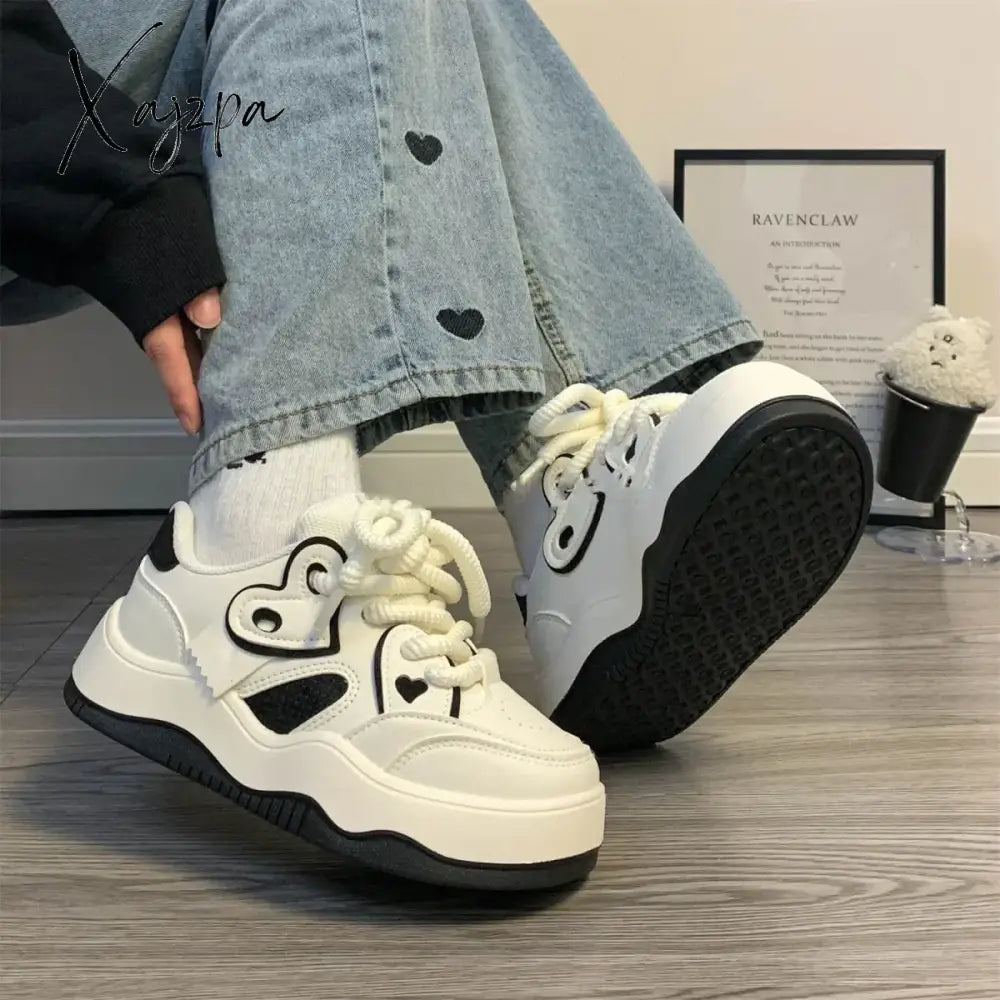 Women’s Shoes Autumn And Winter New Original Thick Soled Small White American Trend Casual
