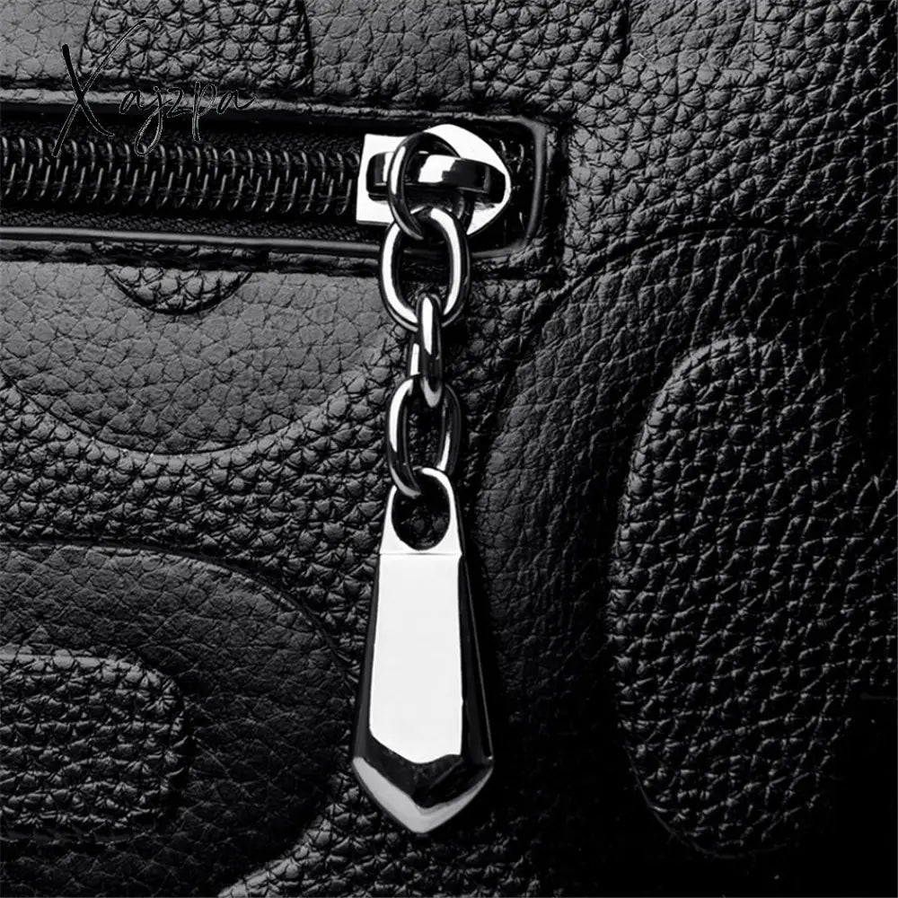 Xajzpa - 2 Layers Ladies Quality Leather Letter Shoulder Bags For Women Luxury Handbags Designer