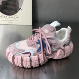 Xajzpa - 2023 Platform Mesh Sneakers Women Breathable Tennis Female Vulcanized Shoes Spring Chunky Sneakers Sports Dad Shoes Woman