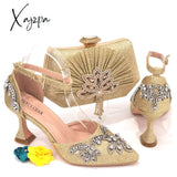 Xajzpa - 2023 Summer Fashion Rhinestone Pointed Toe Womenโs High Heels Sexy Party Rainbow Colors