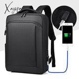 Xajzpa - Anti Theft Oxford Backpacks High Quality Men 14 inch Laptop Backpacks For School Travel OL Business Bag Male Casual USB Charging
