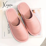 Xajzpa - Autumn Winter Indoor Shoes Menâs Slippers Plus Size 47 48 Man Concise Navy Blue Slides