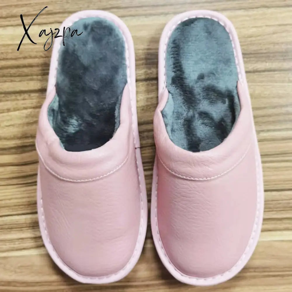 Xajzpa - Autumn Winter Indoor Shoes Menâs Slippers Plus Size 47 48 Man Concise Navy Blue Slides