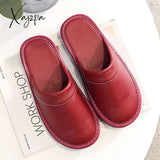 Xajzpa - Autumn Winter Indoor Shoes Menâs Slippers Plus Size 47 48 Man Concise Navy Blue Slides