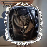 Xajzpa - Bags For Women Trend Clutch Dumpling Zebra Holographic Cloud Bag Pleated Pouch Tote