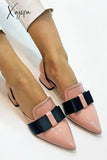 Xajzpa - Bow Pointed Flats Heels