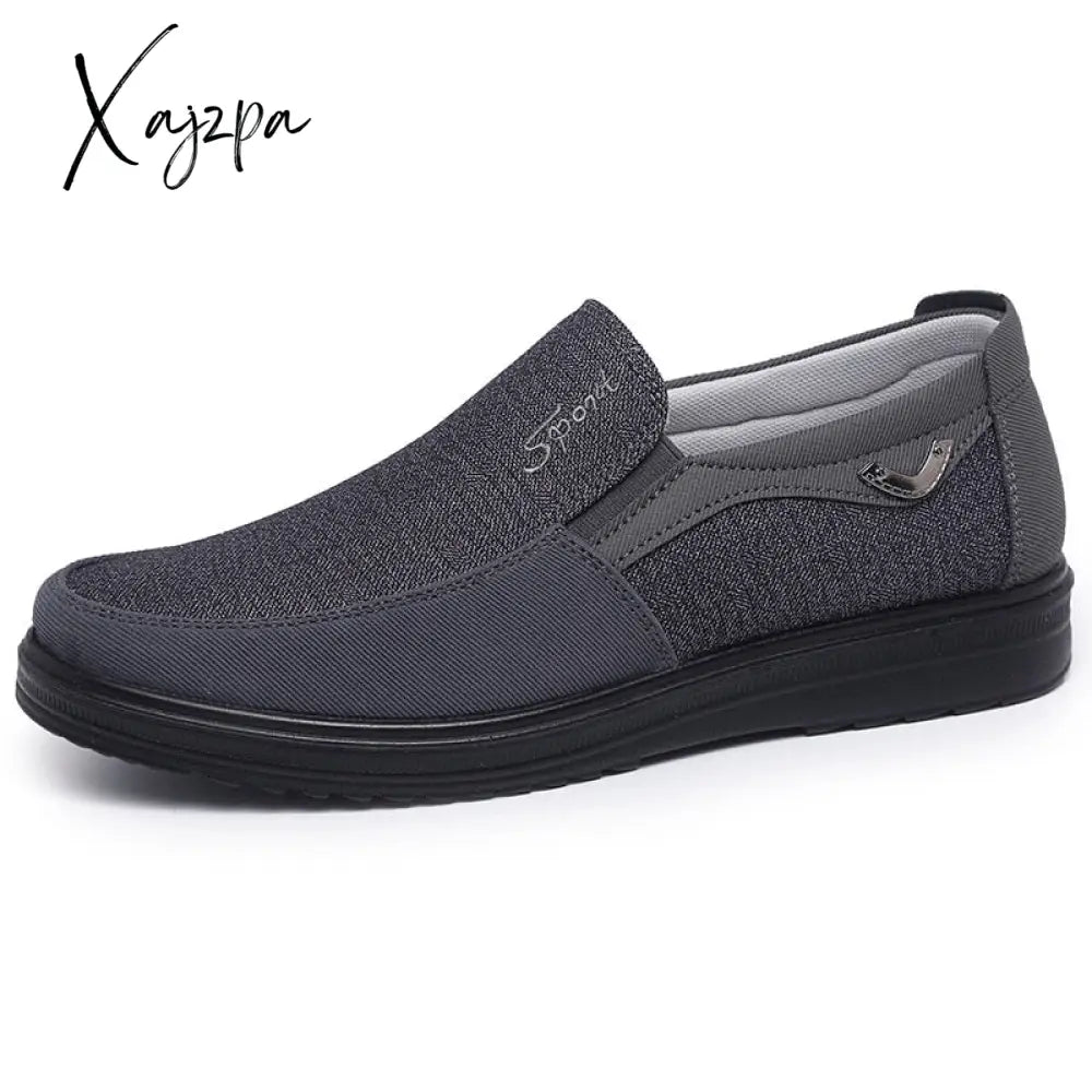 Xajzpa - Canvas Shoes Men Summer Classic Loafers Casual Breathable Walking Flat Sneakers Plus Size