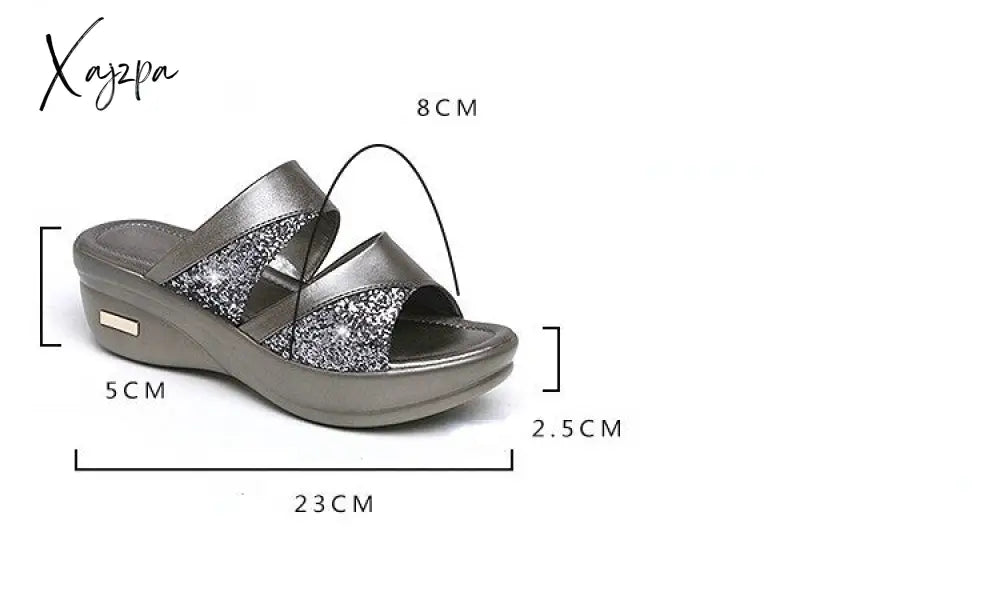Xajzpa - Comfortable Sandals Women Summer Fashion New Wedge Platform Fish Mouth Slippers Women’s