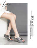 Xajzpa - Comfortable Sandals Women Summer Fashion New Wedge Platform Fish Mouth Slippers Women’s