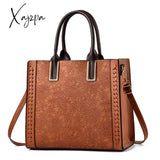 Xajzpa - Crossbody Bag Womens New Simple Style Shoulder Soft Leather Earth Yellow
