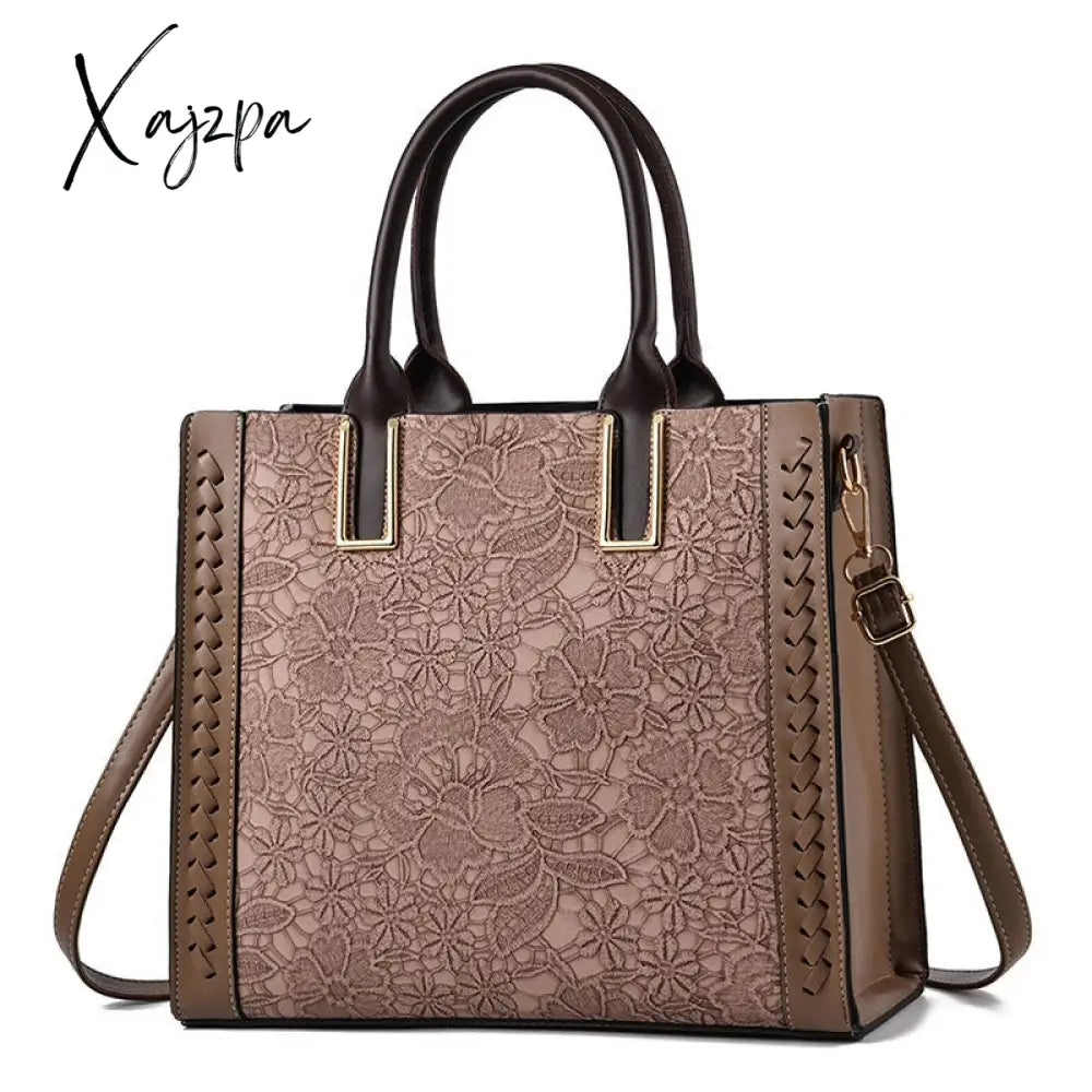 Xajzpa - Crossbody Bag Womens New Simple Style Shoulder Soft Leather Khaki