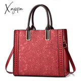 Xajzpa - Crossbody Bag Womens New Simple Style Shoulder Soft Leather Red