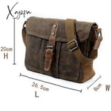 Xajzpa - Crossbody Men’s Shoulder Bag Waterproof Canvas Casual Messenger