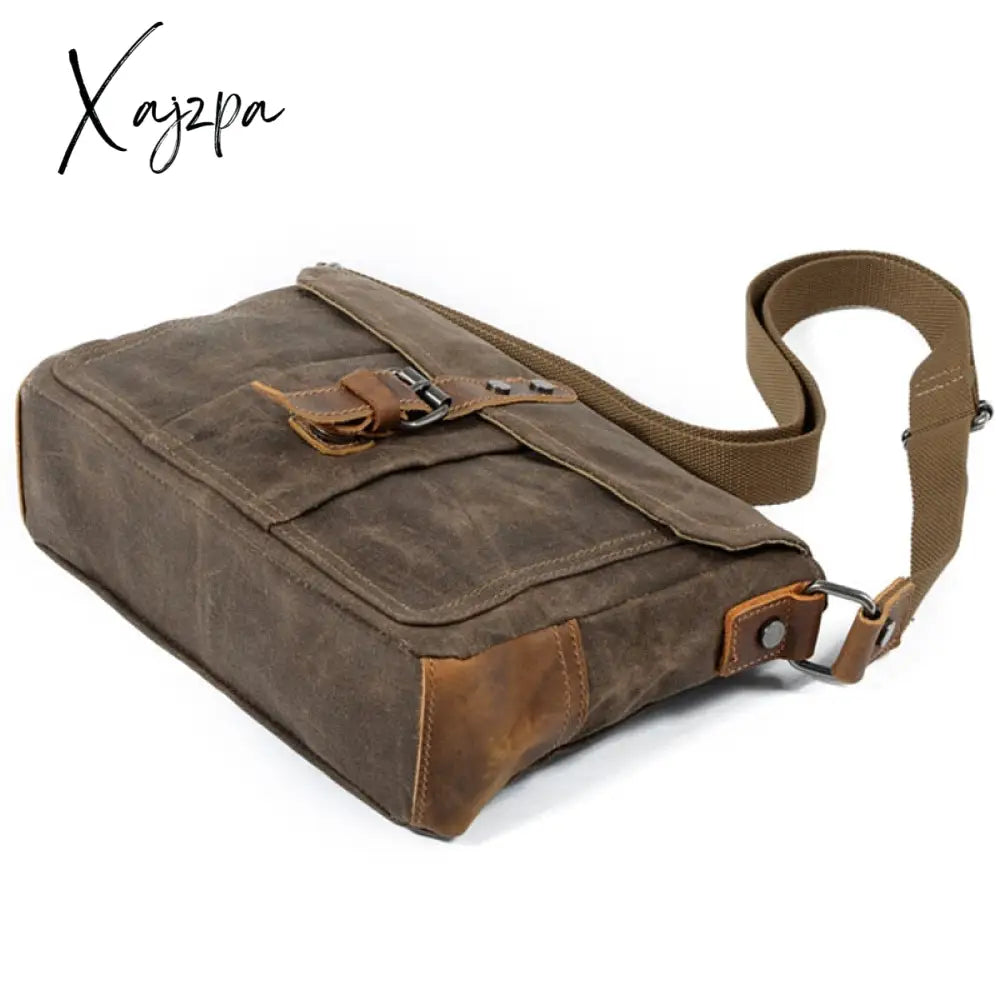 Xajzpa - Crossbody Men’s Shoulder Bag Waterproof Canvas Casual Messenger