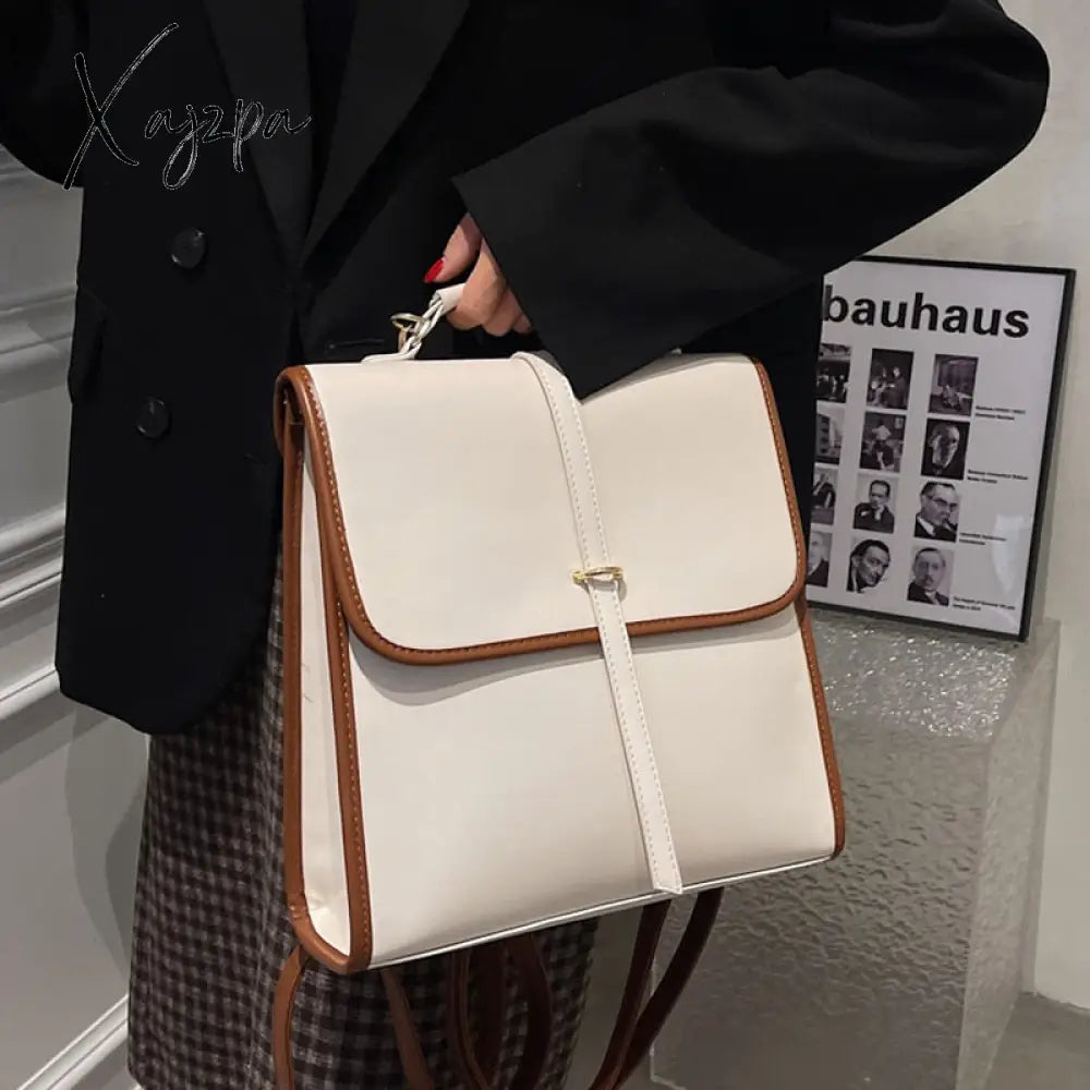 Xajzpa - Fashion Backpack High Quality Leather New Designer Backpacks For Teenage Girls Female