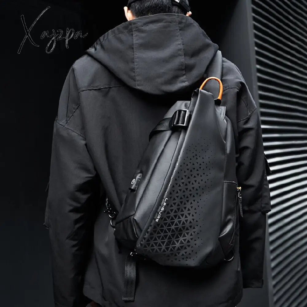 Xajzpa - Fashion Business Men’s Crossbody Bags High Quality Waterproof Nylon Chest Packs Casual