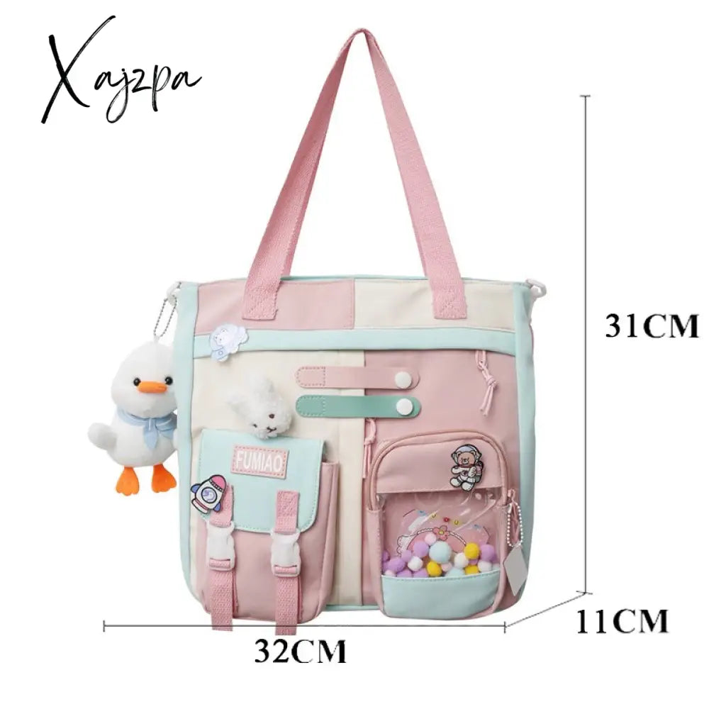 Xajzpa - Fashion Girls Waterproof Bookbag Women Laptop Mochila Student Kawaii Shoulder Bag Backpack