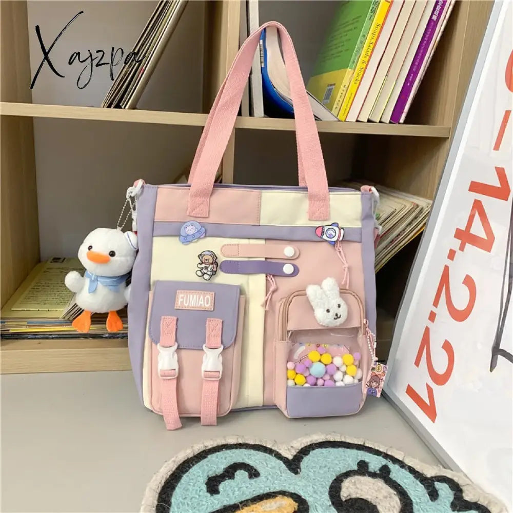 Xajzpa - Fashion Girls Waterproof Bookbag Women Laptop Mochila Student Kawaii Shoulder Bag Backpack