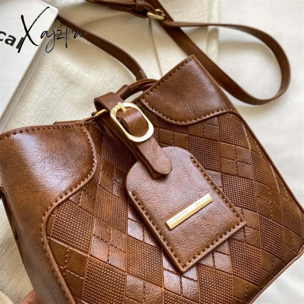 Xajzpa - Fashion High Quality Leather Handbag Women Sling Bag Female Luxury For Free Shipping